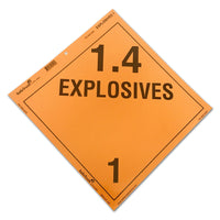 Placard Decal - Explosives 1.4 Class 1
