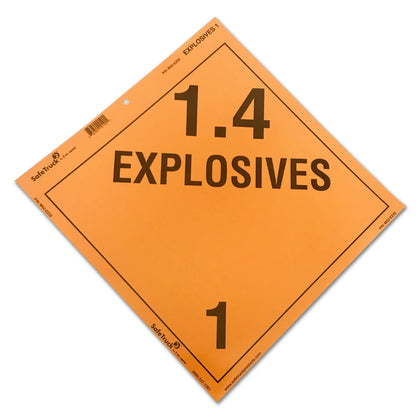 Placard Decal - Explosives 1.4 Class 1
