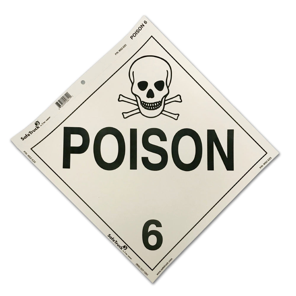Placard Decal - Poison Class 6