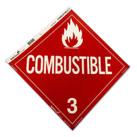 Placard Decal - Combustible Class 3