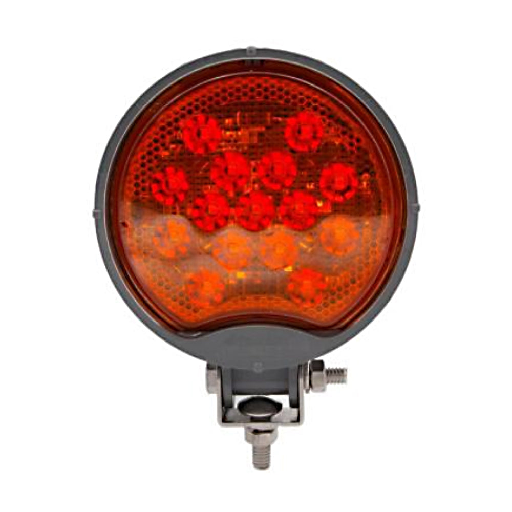 Maxxima 4" Amber Round Work Light with MaxxHeat Lens
