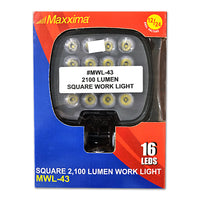Round, Rectangle or Square 16-LED Ultra-Bright Work Lights