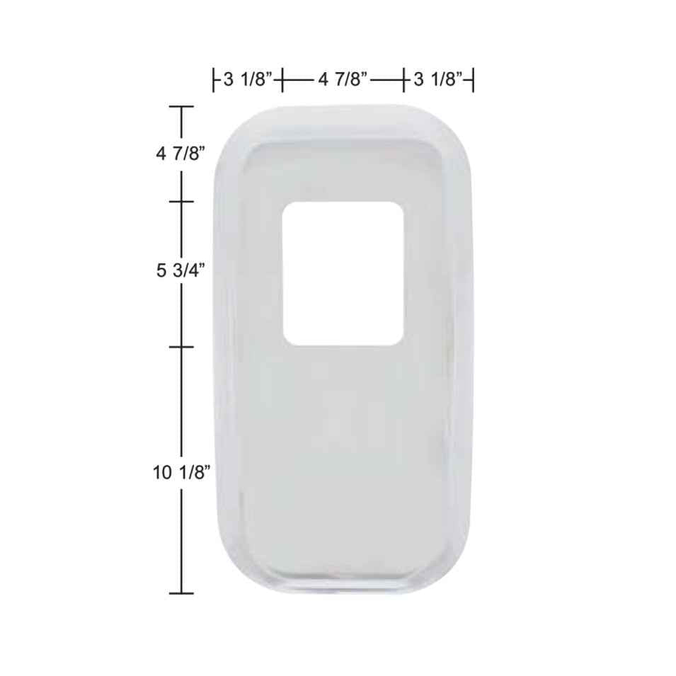 Peterbilt Chrome Shift Plate Cover 10 1/8" x 5 3/4"