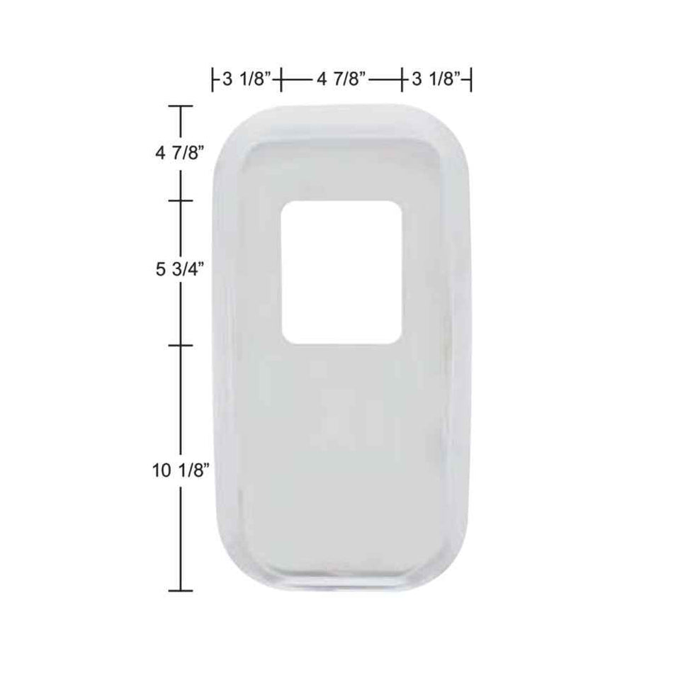 Peterbilt Chrome Shift Plate Cover 10 1/8" x 5 3/4"