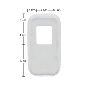 Peterbilt Chrome Shift Plate Cover 10 1/8" x 5 3/4"