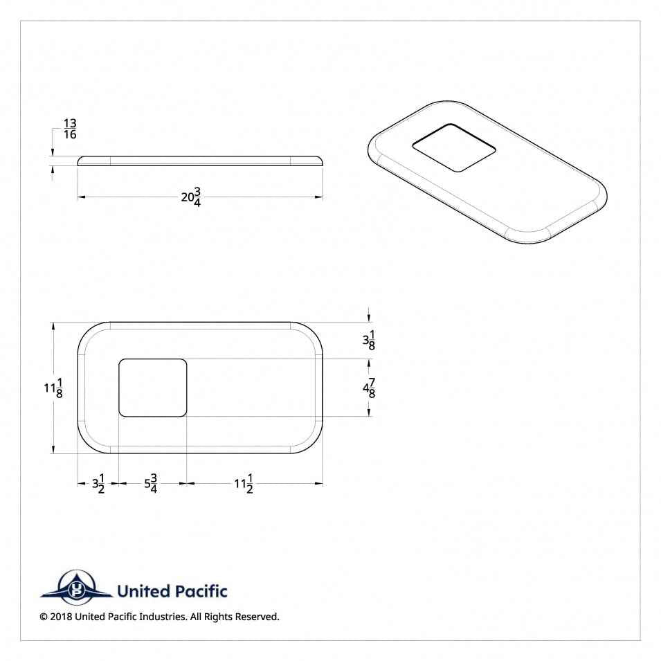 Peterbilt Chrome Shift Plate Covers 11 1/2" x 5 3/4"