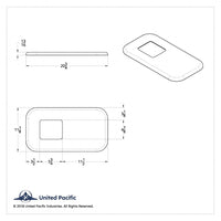 Peterbilt Chrome Shift Plate Cover 11 1/2" x 5 3/4"