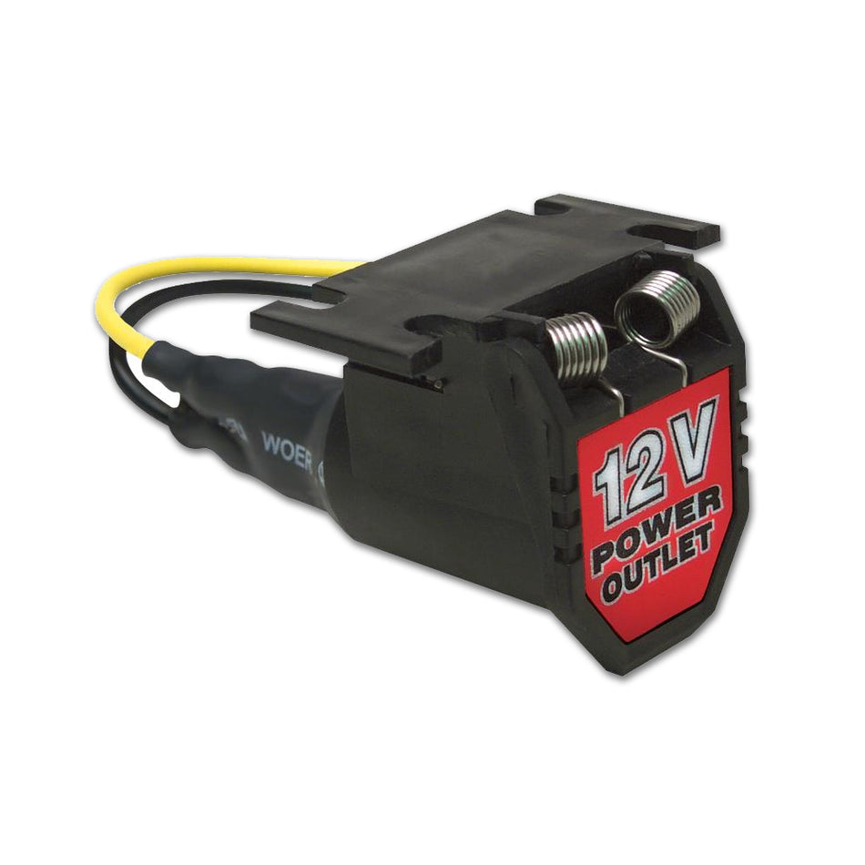 RoadPro 12 Volt Adapter Power Port w 6ft. Cord (Hard Wire)