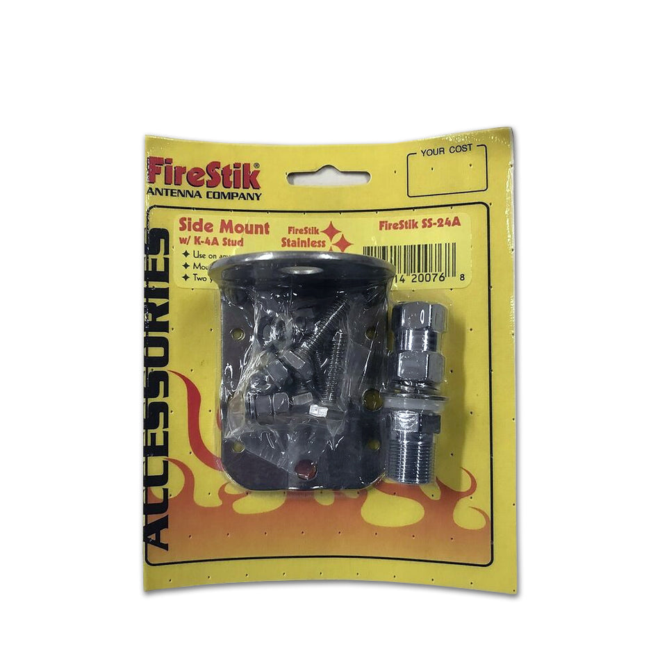 Firestik Stainless Steel Side Mount with K-4A Stud