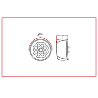 Trux 2.5" LED Marker Light (Clear/Red)