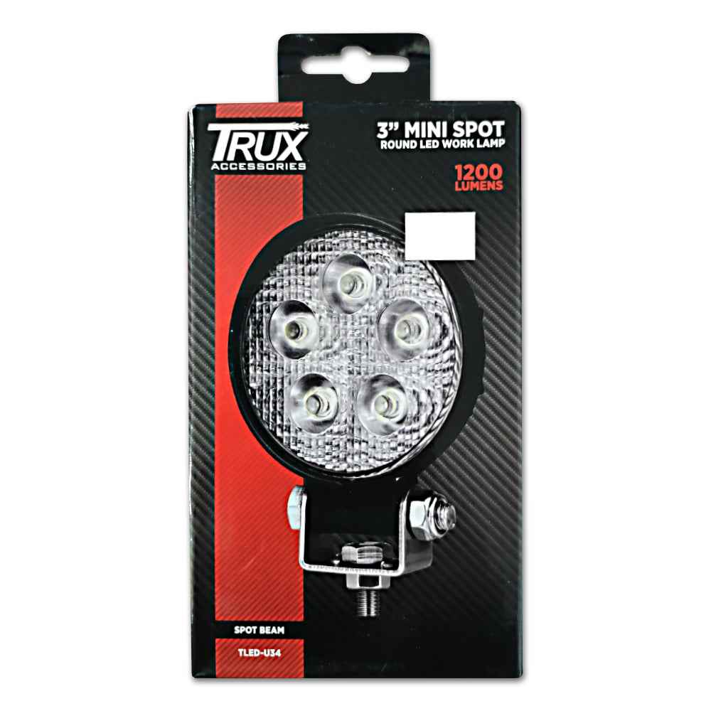 3" Round LED Spot Beam and flood Beam Work Lamps