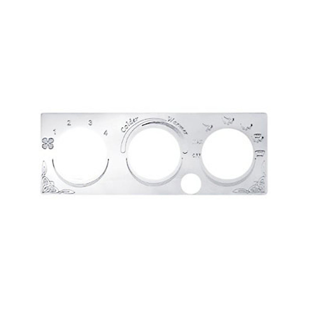 A/C Heater Control Plate - 1 button