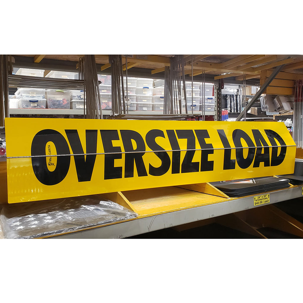 Aluminum Folding Oversize Load Sign Berubes Berube s Truck