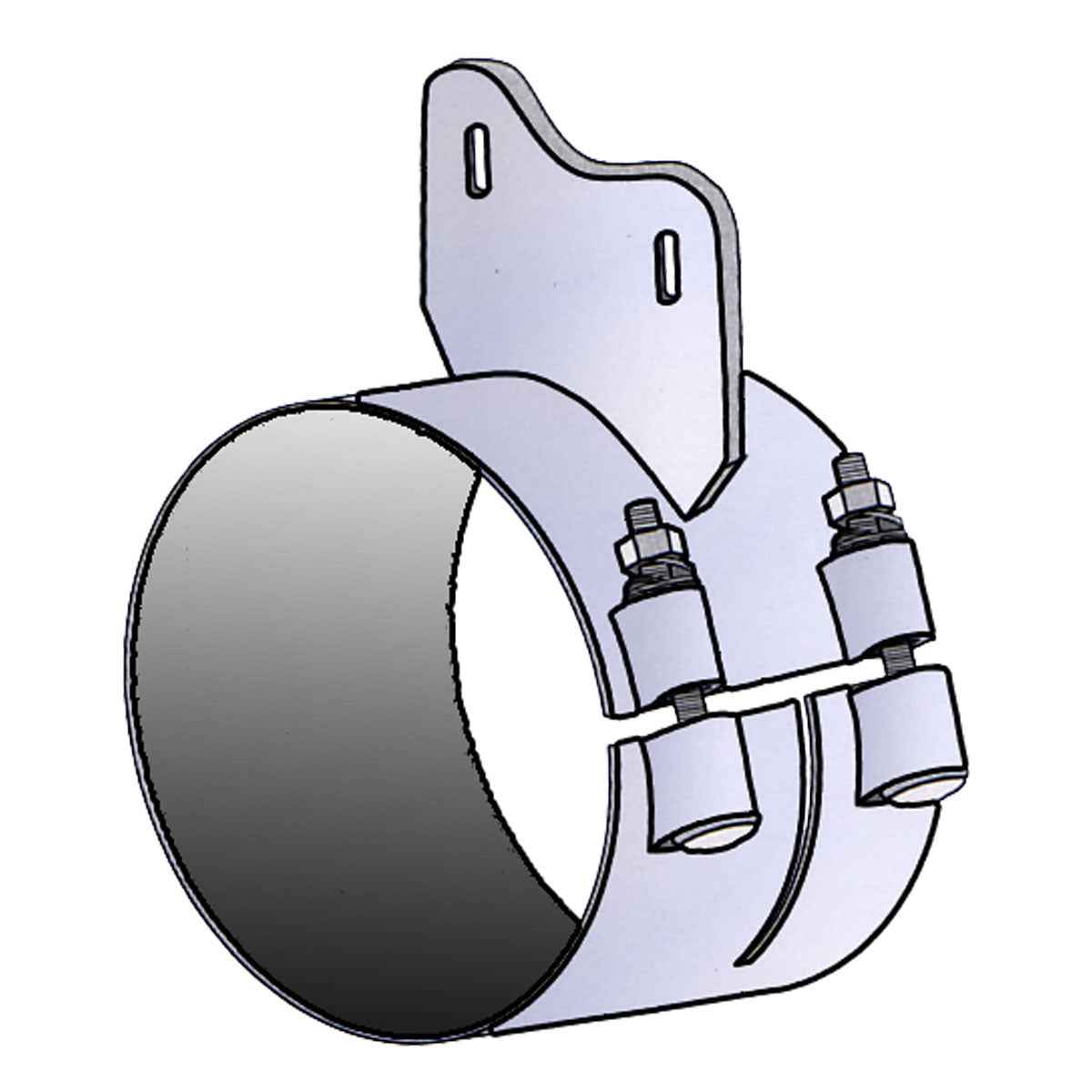 DynaFlex Western Star Heritage Butt Joint Exhaust Mounting Clamps