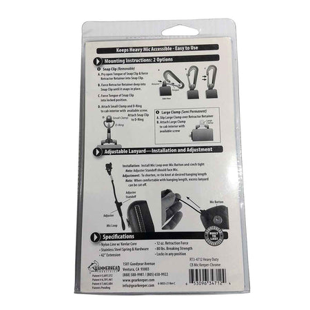 Gear Keeper CB Mic Keeper - Standard or Heavy Duty