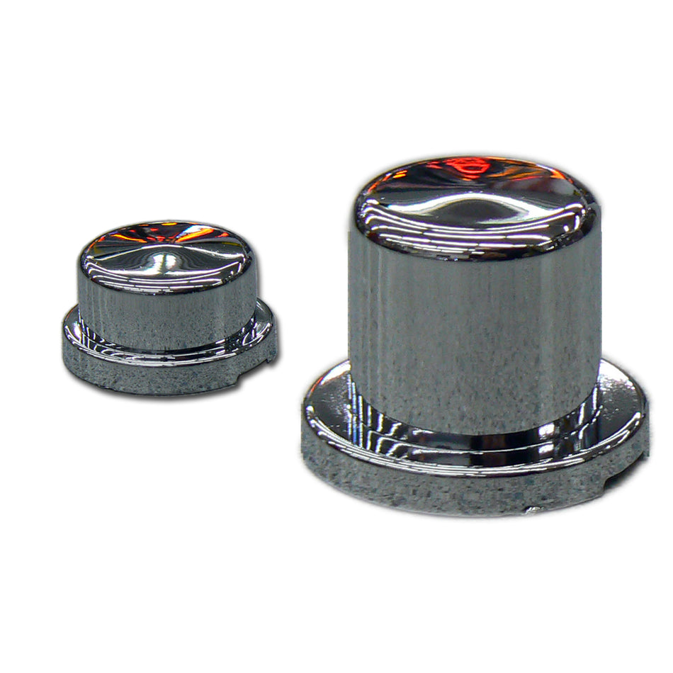 Chrome Button Nut Covers - Multiple Sizes & Heights