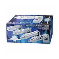 Chrome "Daytona" 13/15/18 Speed Spike Gearshift Knob w/ Adapter - Horizontal