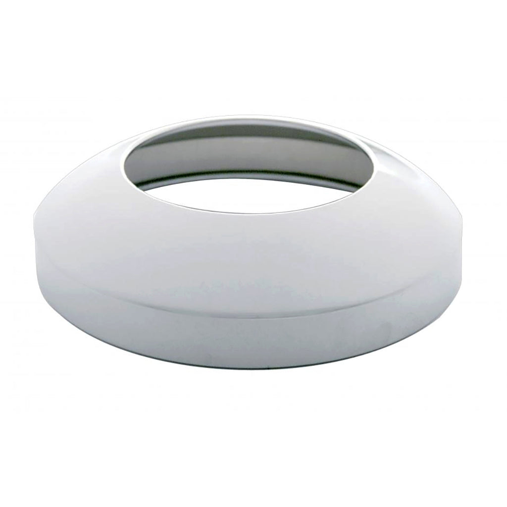 Stainless Dome Rear Hub Caps with Hubometer Hole