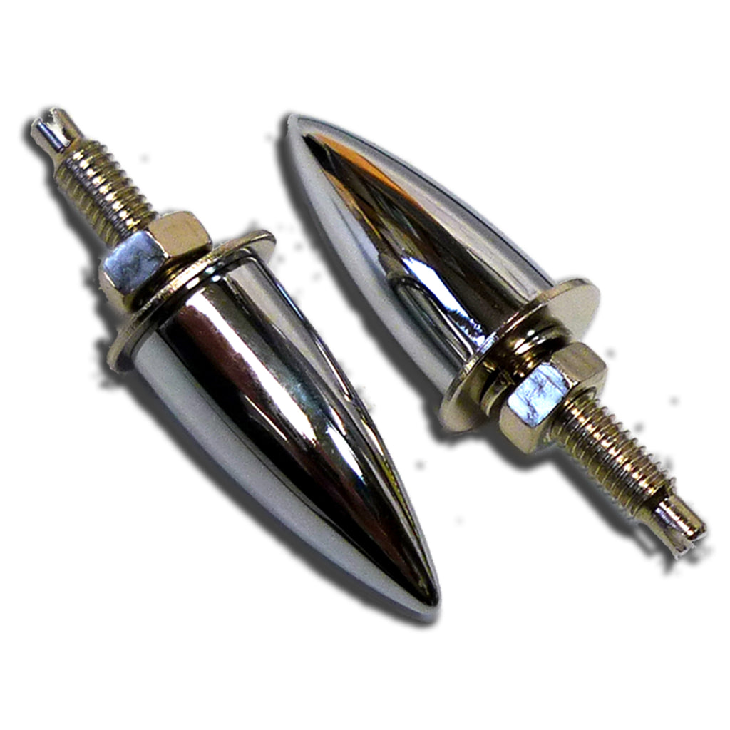 Extra Long Chrome Bullet Nut Set (Pair)