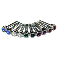 Chrome Jeweled Dash Screws