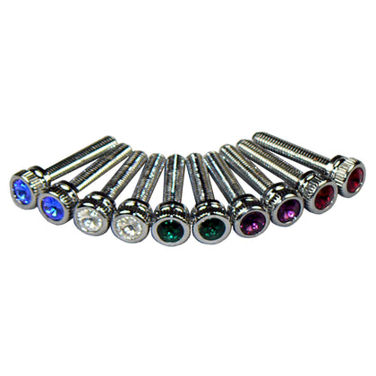 Chrome Jeweled Dash Screws
