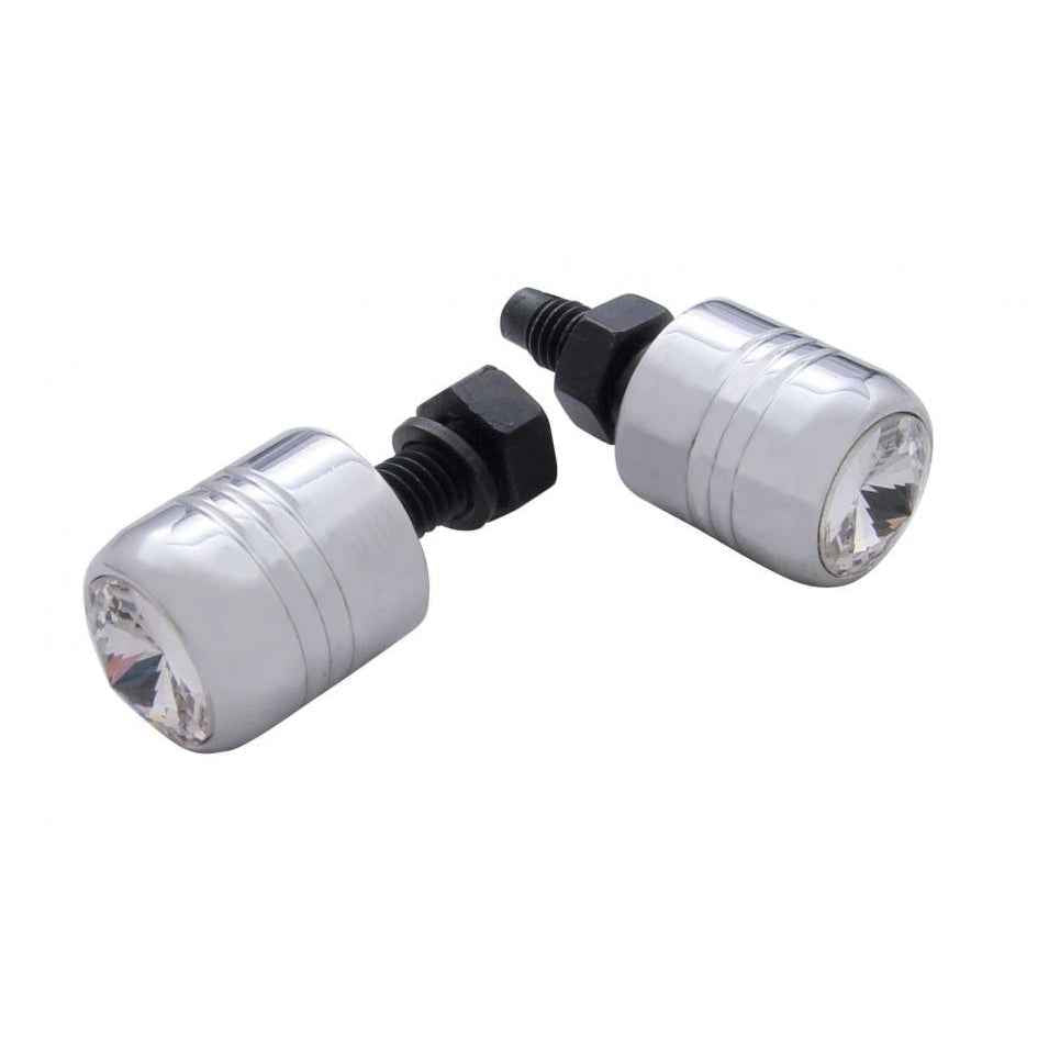 Chrome Jeweled License Plate Bolts