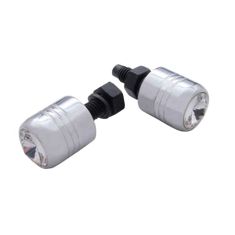 Chrome Jeweled License Plate Bolts