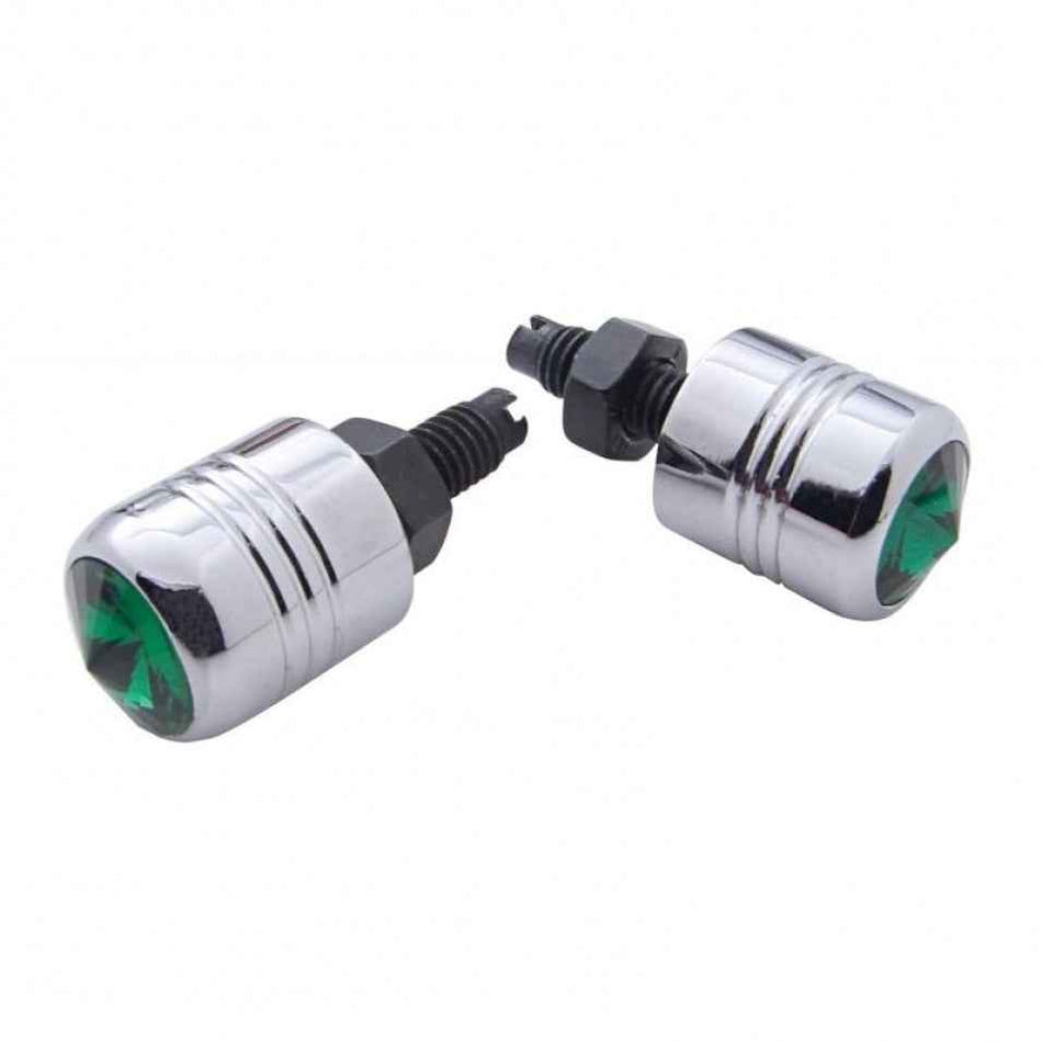 Chrome Jeweled License Plate Bolts