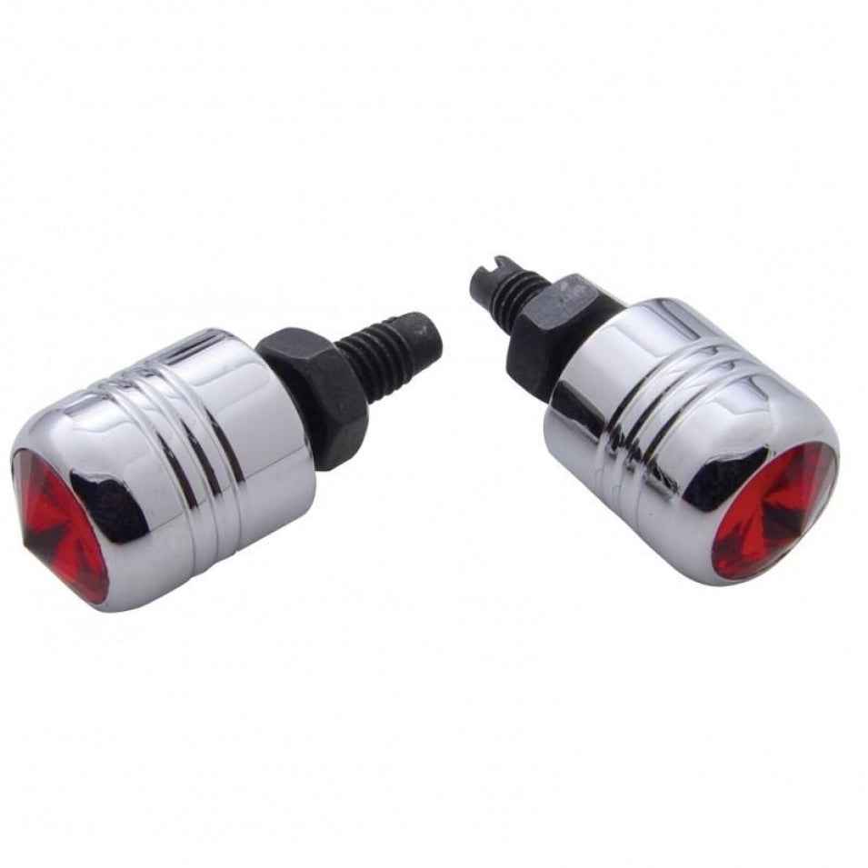 Chrome Jeweled License Plate Bolts