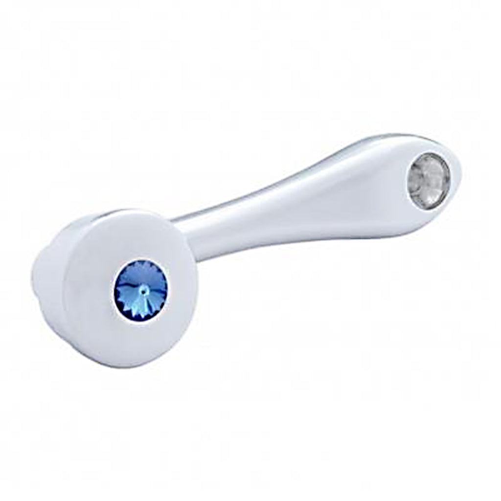 Chrome Jeweled Window Cranks - 6 Jewel Colors