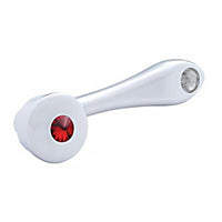 Chrome Jeweled Window Cranks - 6 Jewel Colors