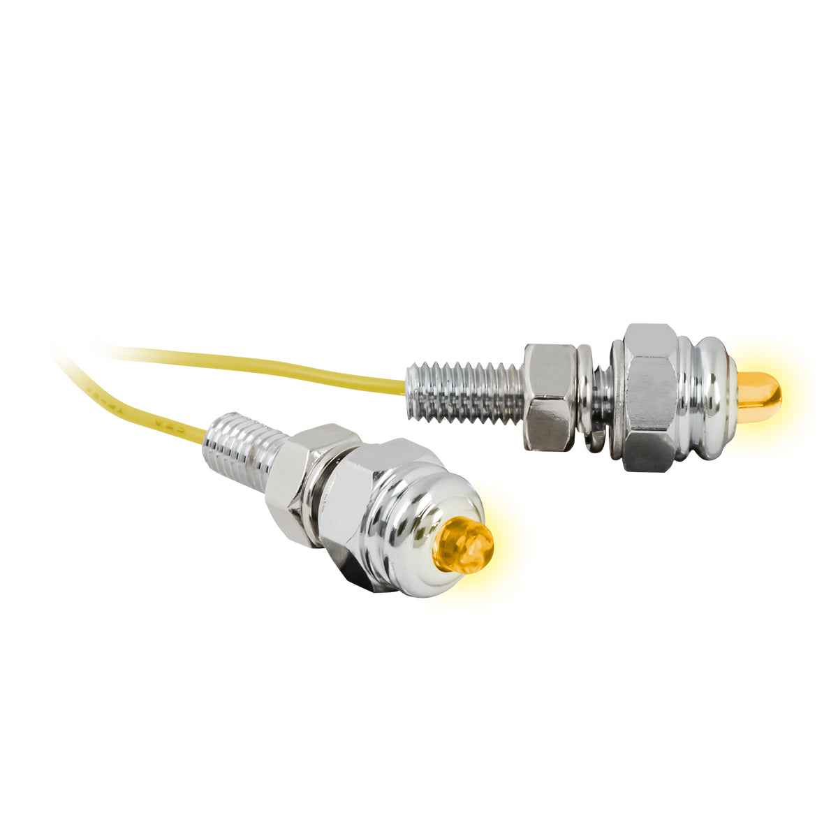 Chrome LED Acorn Nut Set (Pair)