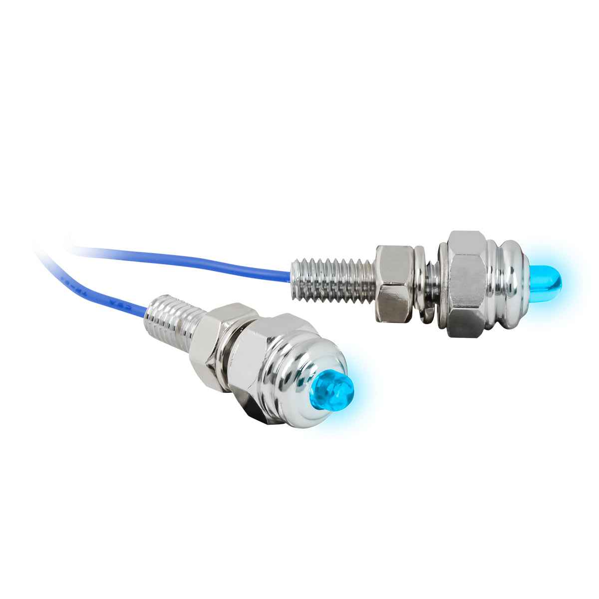 Chrome LED Acorn Nut Set (Pair)