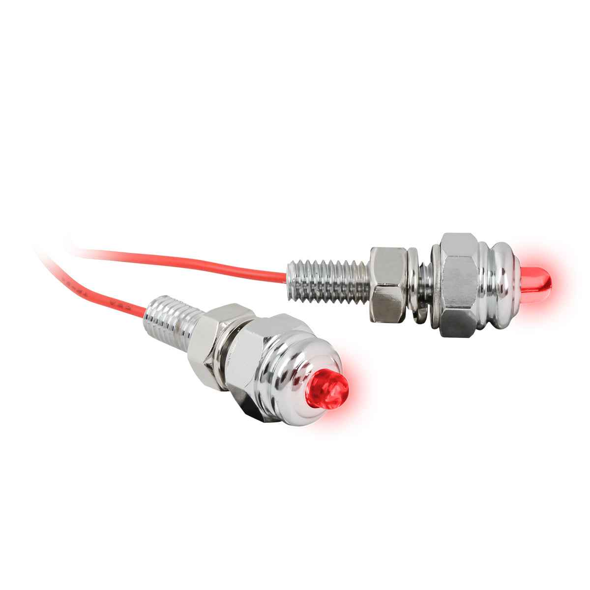 Chrome LED Acorn Nut Set (Pair)