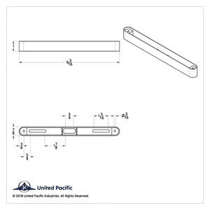 Chrome Plastic Surface Mount for 9" 10 LED Light Bars