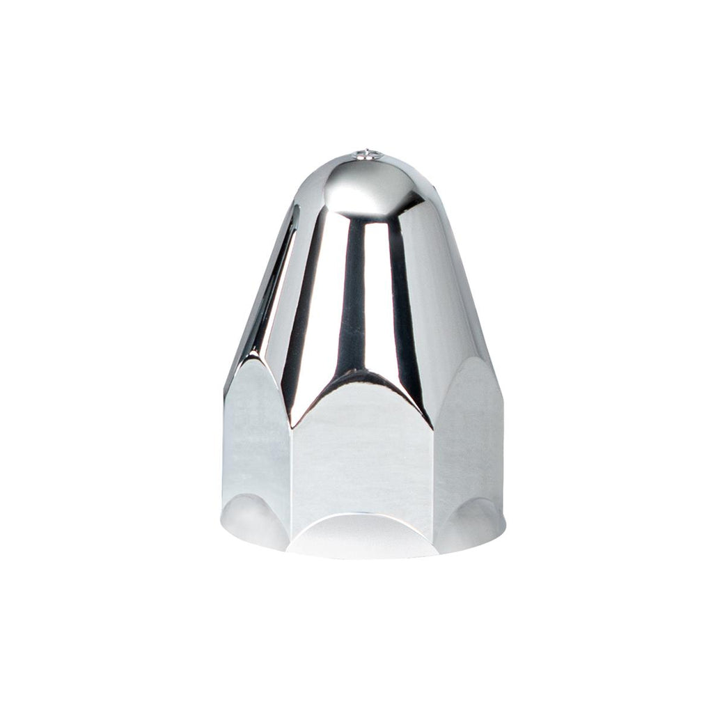 1 1/2" X 2 3/4" Chrome Plastic Bullet Nut Cover - Push-On (20 pack)