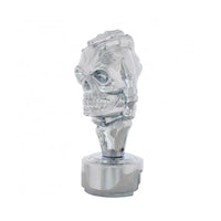 Chrome Skull 13/15/18 Speed Gearshift Knob w/ Adapter
