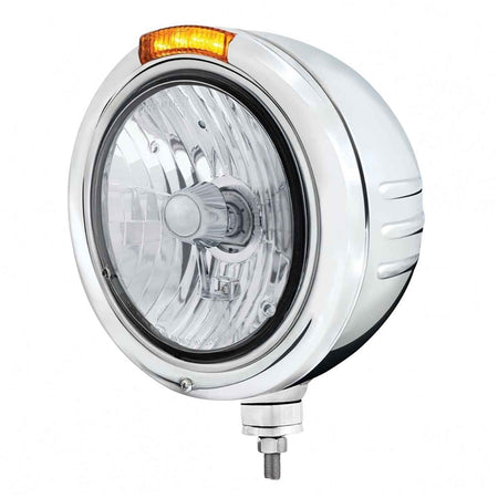 United Pacific Stainless Classic Embossed Stripe Headlight
