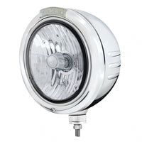 United Pacific Stainless Classic Embossed Stripe Headlight