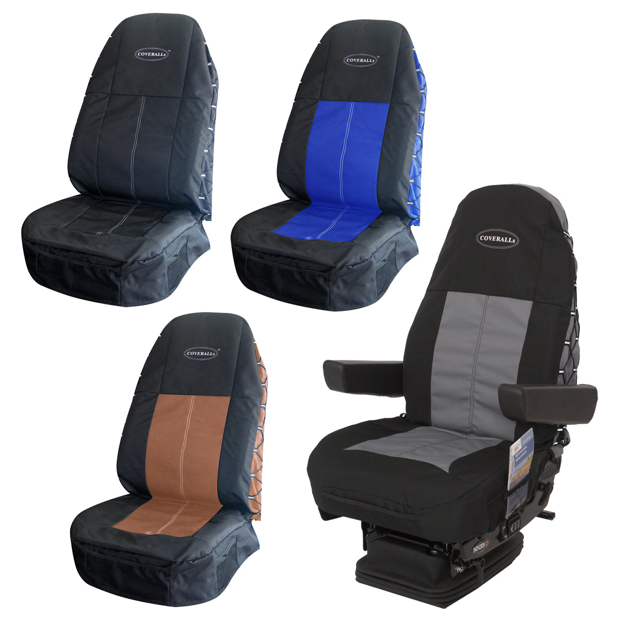 Coveralls Seat Covers w Pockets