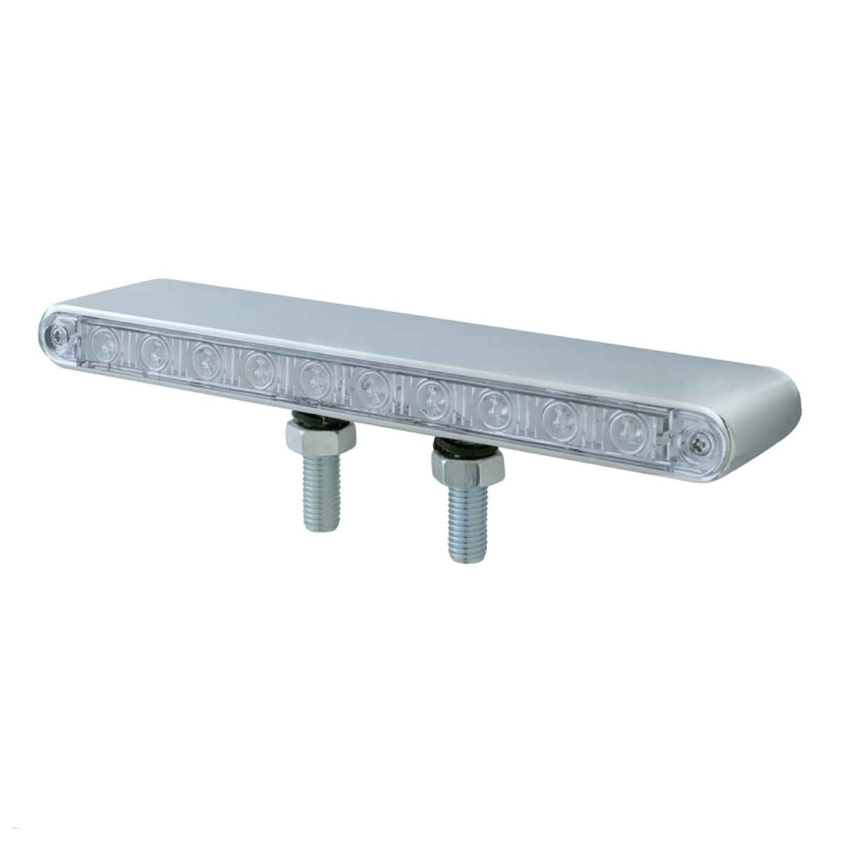 Double Faced Light Bar w/ Two 9" 10 LED Light Bars Colored or Clear Lens