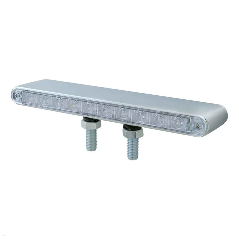 Double Faced Light Bar w/ Two 9" 10 LED Light Bars Colored or Clear Lens