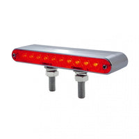 10 LED 6 1/2" Double Face Light Bar - Amber & Red LED