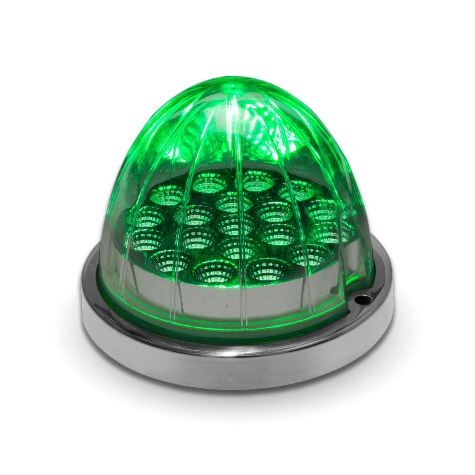 Dual Revolution Amber Turn Signal & Marker Auxiliary LED Watermelon Light - Berube's Truck Accessories