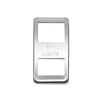 Western Star Stainless Steel Rocker Switch Trims - Various Engravings