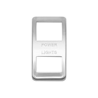 Western Star Stainless Steel Rocker Switch Trims - Various Engravings