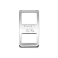 Western Star Stainless Steel Rocker Switch Trims - Various Engravings