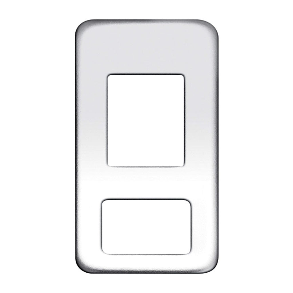 Engraved Switch Plate - Blank (2 square holes)
