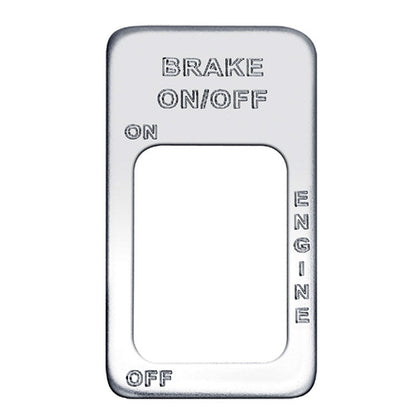 Engraved Switch Plate - Brake On/Off