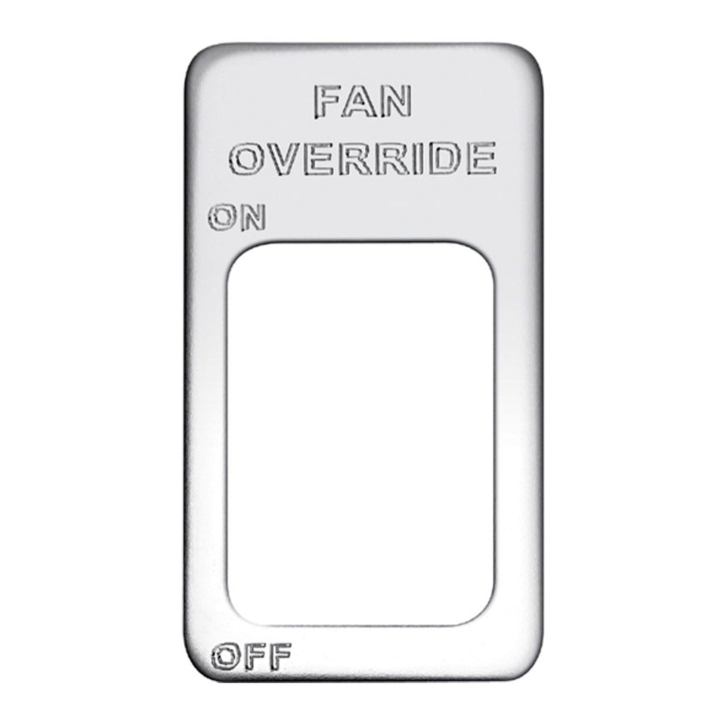 Engraved Switch Plate - Fan Override